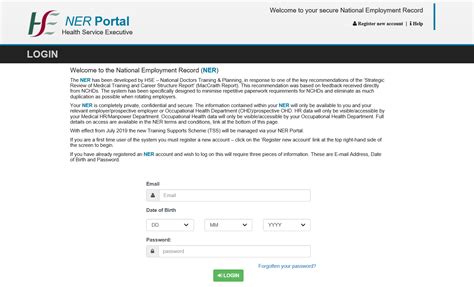 ner portal log in.